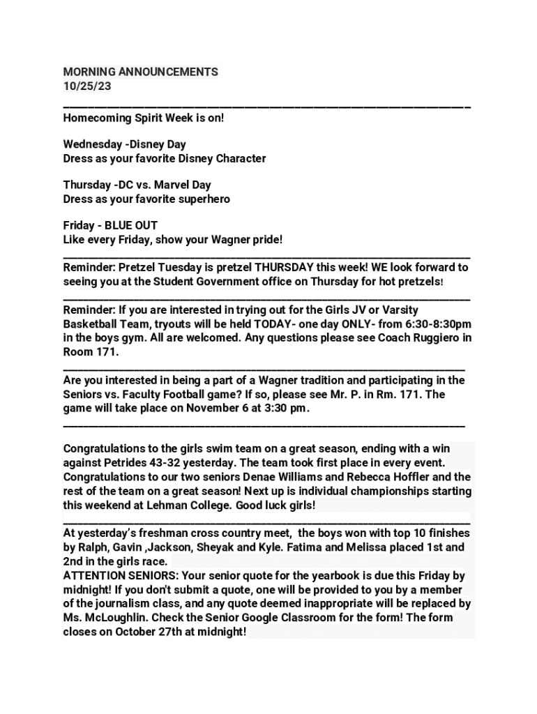 Fillable Online Epic Spirit Week Outfits Marvel vs DC Costume Ideas