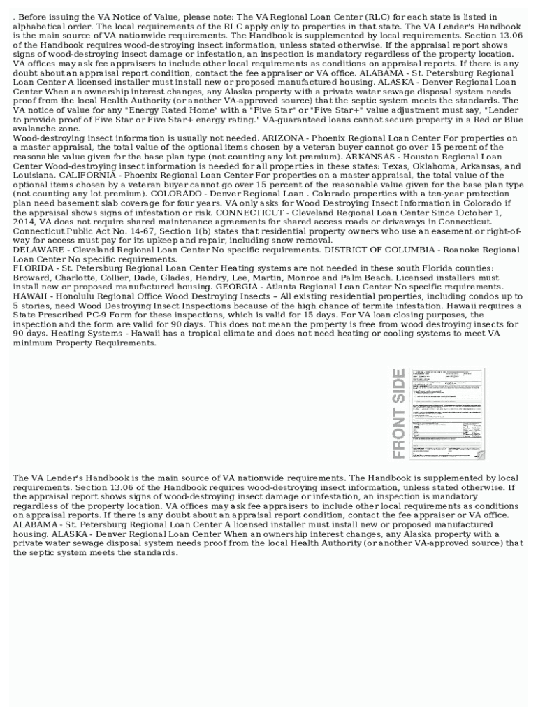 Fillable Online Va termite inspection form pdf. . Fax Email Print