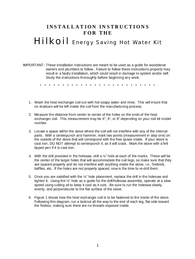 thermacoil Hilkoil Hot water from a wood stove Doc