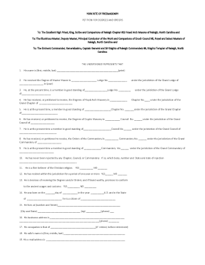 Fillable Online Fillable Online York rite of freemasonry petition for ...