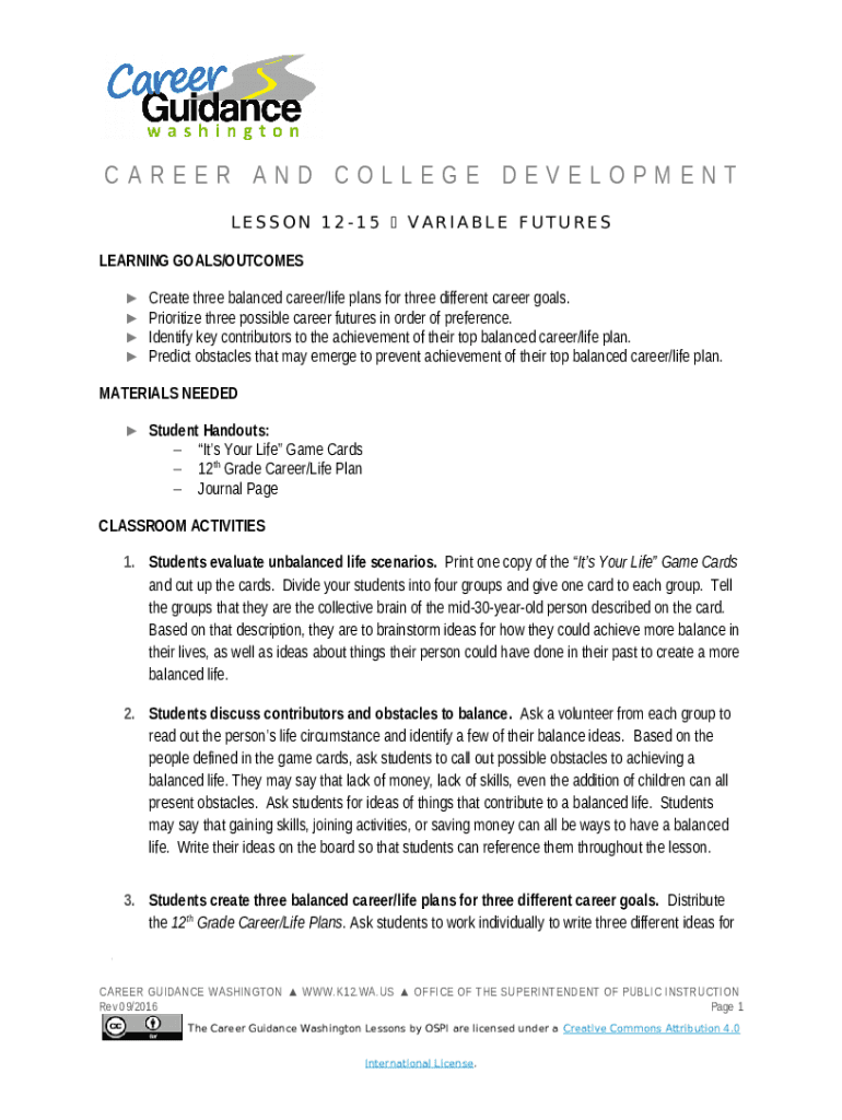 The Life Career Rainbow - Finding a Work-Life Balance ... Doc Template ...