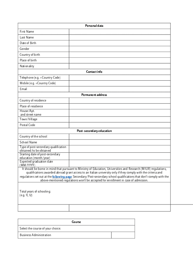 Form preview