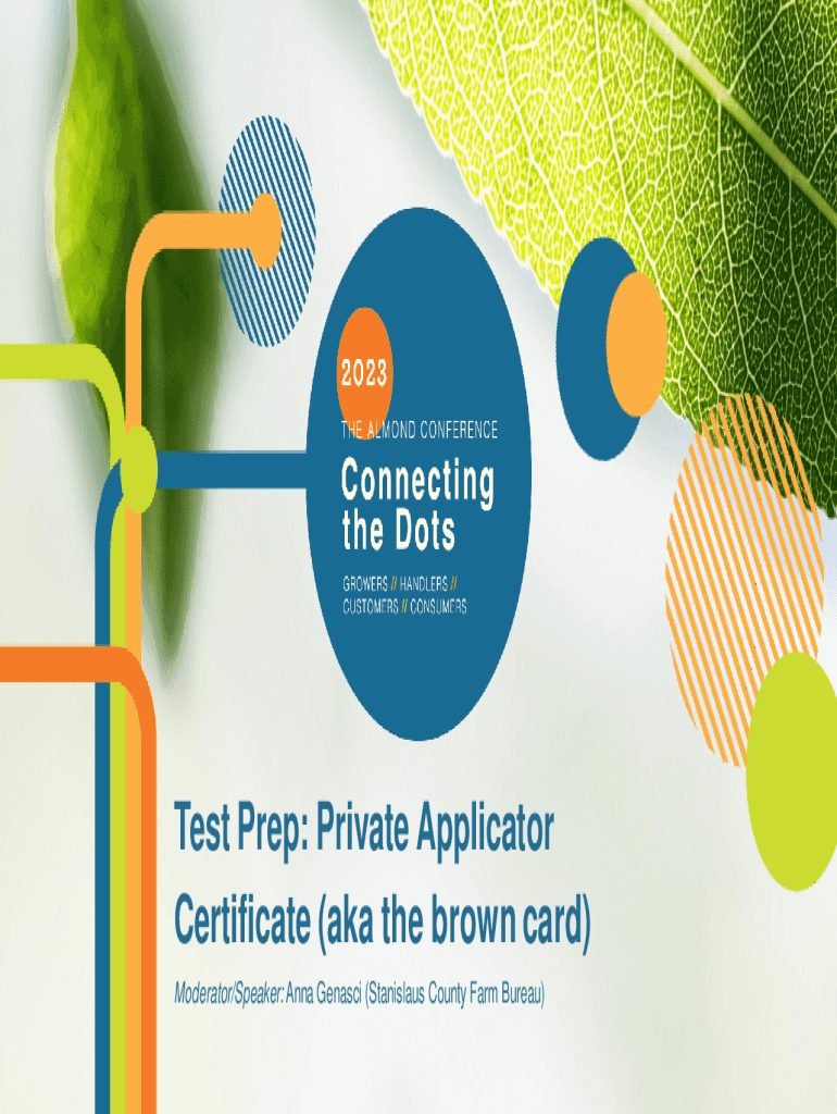 Fillable Online Test Prep Private Applicator Certificate (aka the