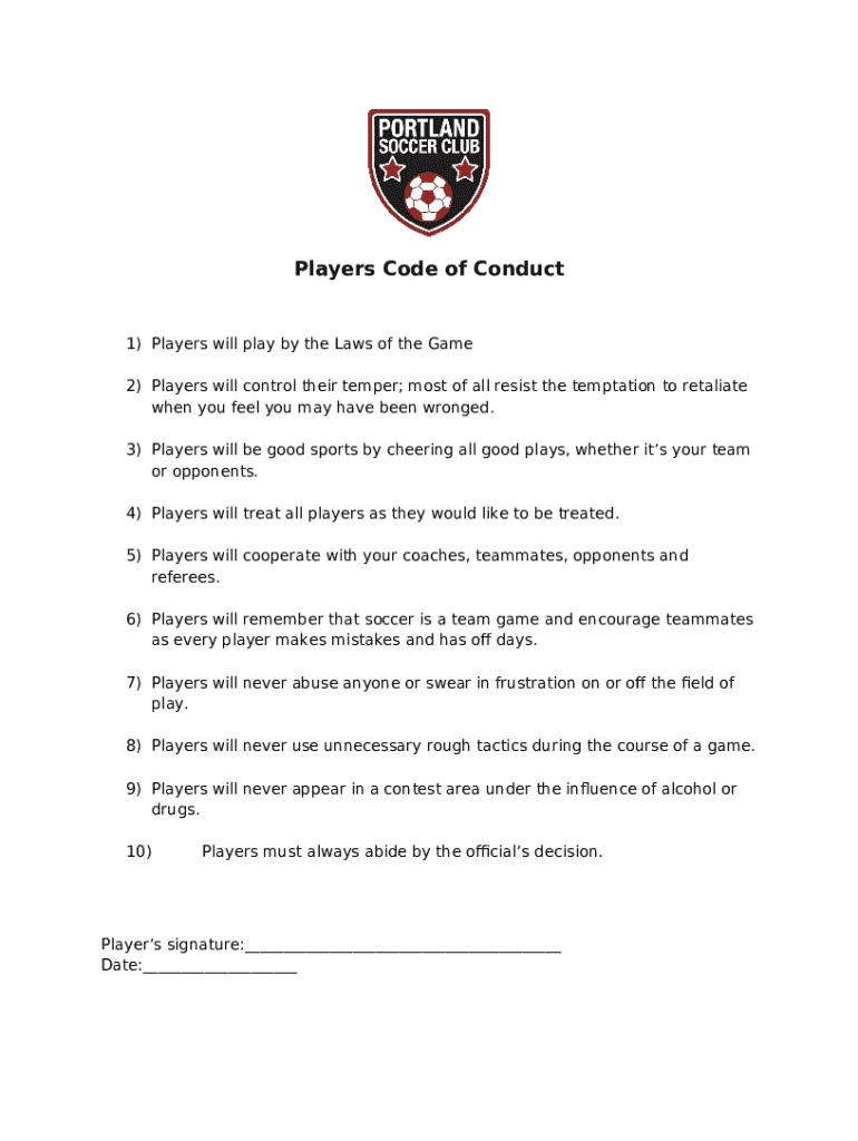 Talbot Youth Soccer Rules and Guidelines Sports sitesSport Doc Template pdfFiller