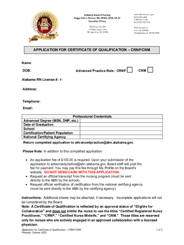 Fillable Online ABN: CRNP CNM New Skill Request Form Fax Email Print ...