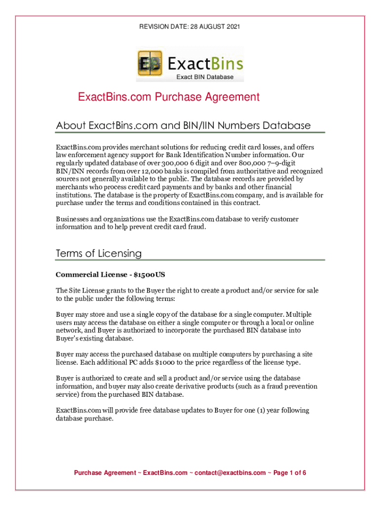 Fillable Online Purchase Agreement Fax Email Print