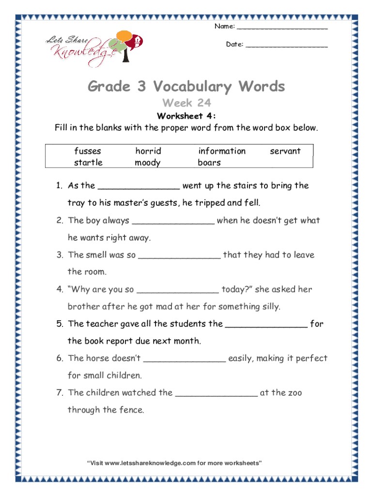 Fillable Online 4 Types of Sentences Printable Worksheets Fax Email ...