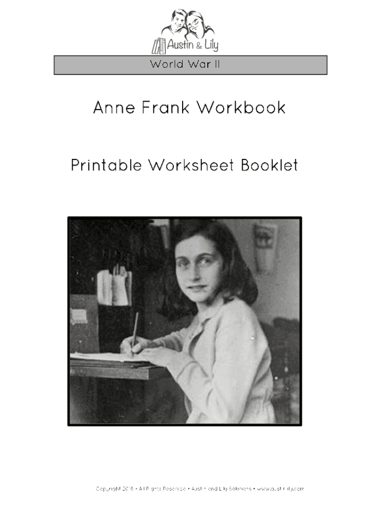 Fillable Online Anne Frank Worksheets Fax Email Print - pdfFiller