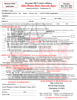 Endless Mountains Chapter Conservation Banquet