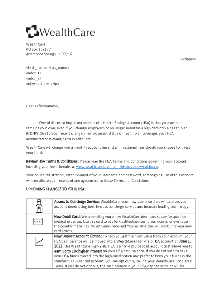 Fillable Online HSA Account Holder Contribution Correction FormOCA Fax