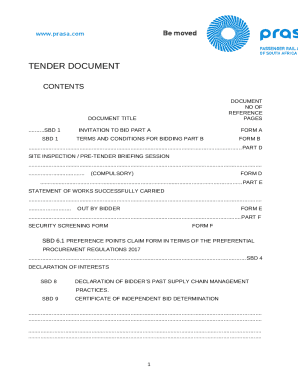 SBD 1INVITATION TO BID PART AFORM A