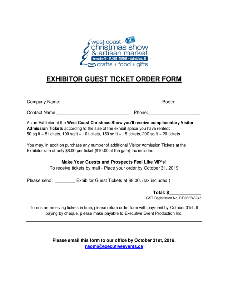 Fillable Online Christmas Gift and Hobby Show Exhibitor Testimonial