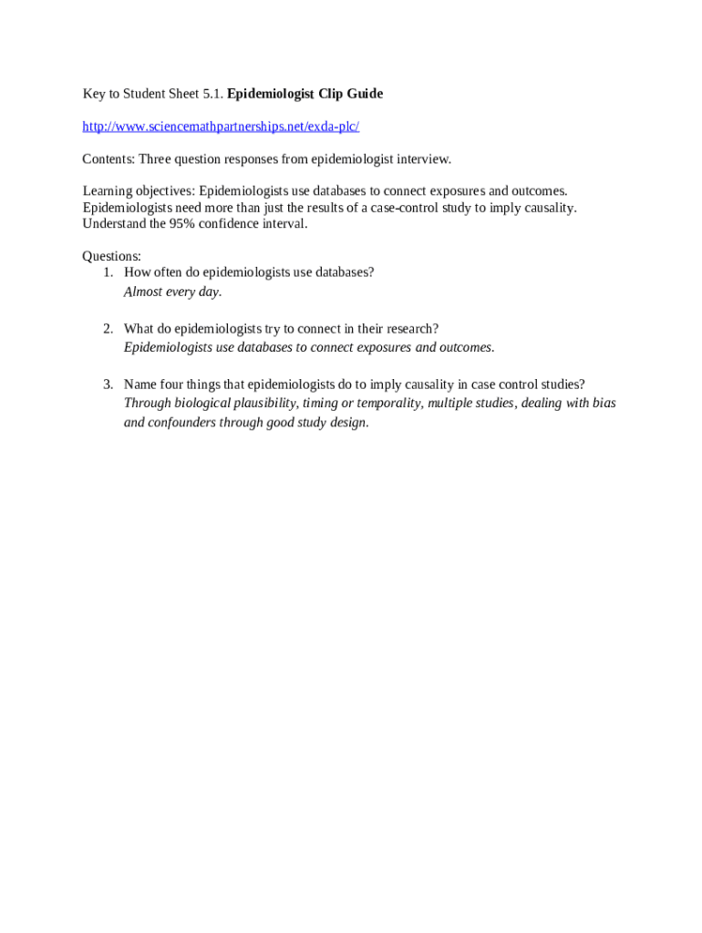 39 Epidemiologist Interview Questions (With Sample gsoutreach gs