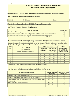 Cross-Connection Control Program Annual Summary Report - doh wa Doc ...