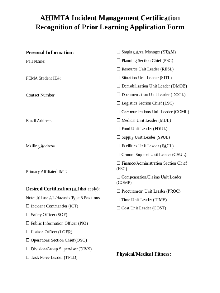 E/L 0950 - NIMS ICS All-Hazards Incident Commander Course Doc Template ...