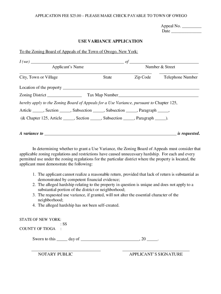 Fillable Online Town of Hillsborough, NH Zoning Board of Adjustment Fax