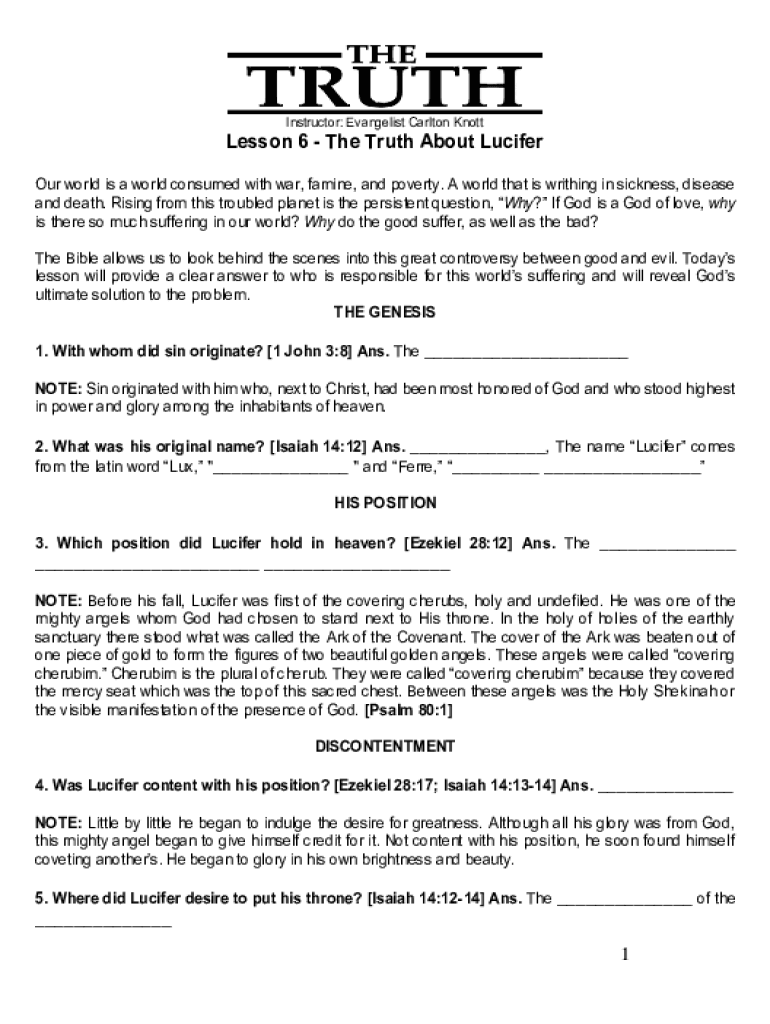 The Truth About Lucifer