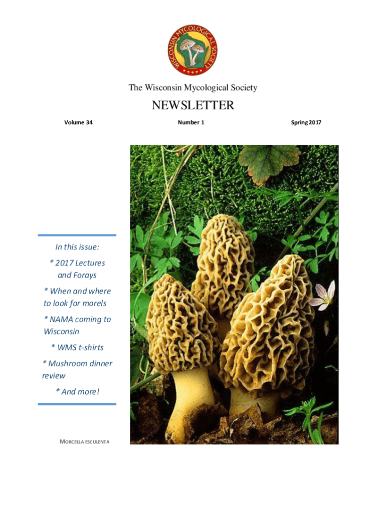 Fillable Online Hunting Morels in Wisconsin with mycologist Michael Scott Fax Email Print