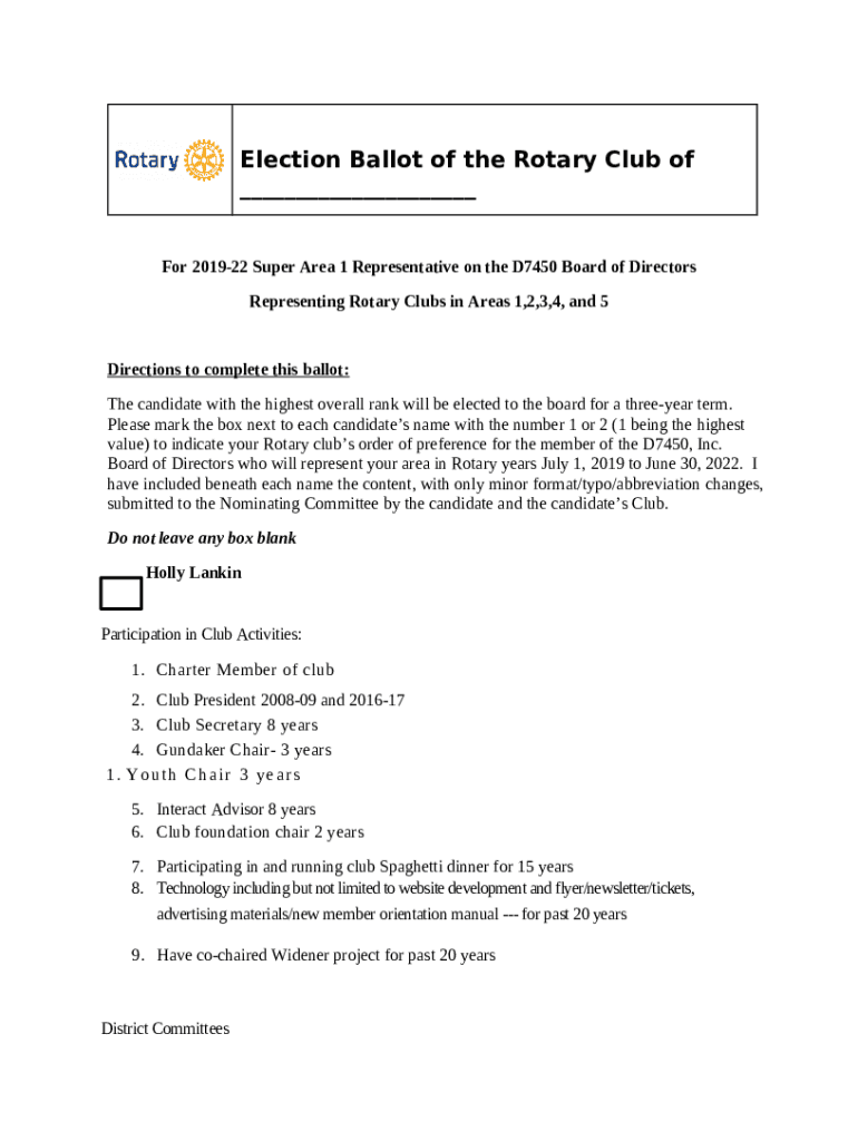 Bylaws of Rotary International NET Doc Template pdfFiller