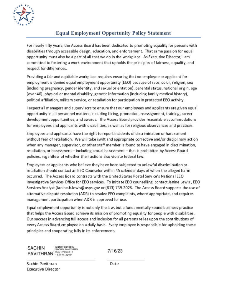 Fillable Online U.S. EEOC Accessibility Statement Fax Email Print ...