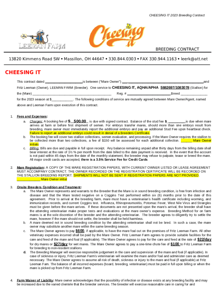 Fritz Leeman Farm, 13820 Kimmens Rd SW, Massillon, OH Doc Template