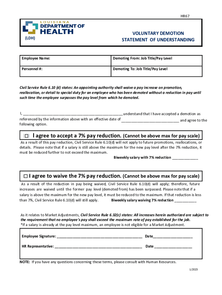 Fillable Online I. STATEMENT OF POLICY Civil Service Rule 6.10 pertains Fax Email Print