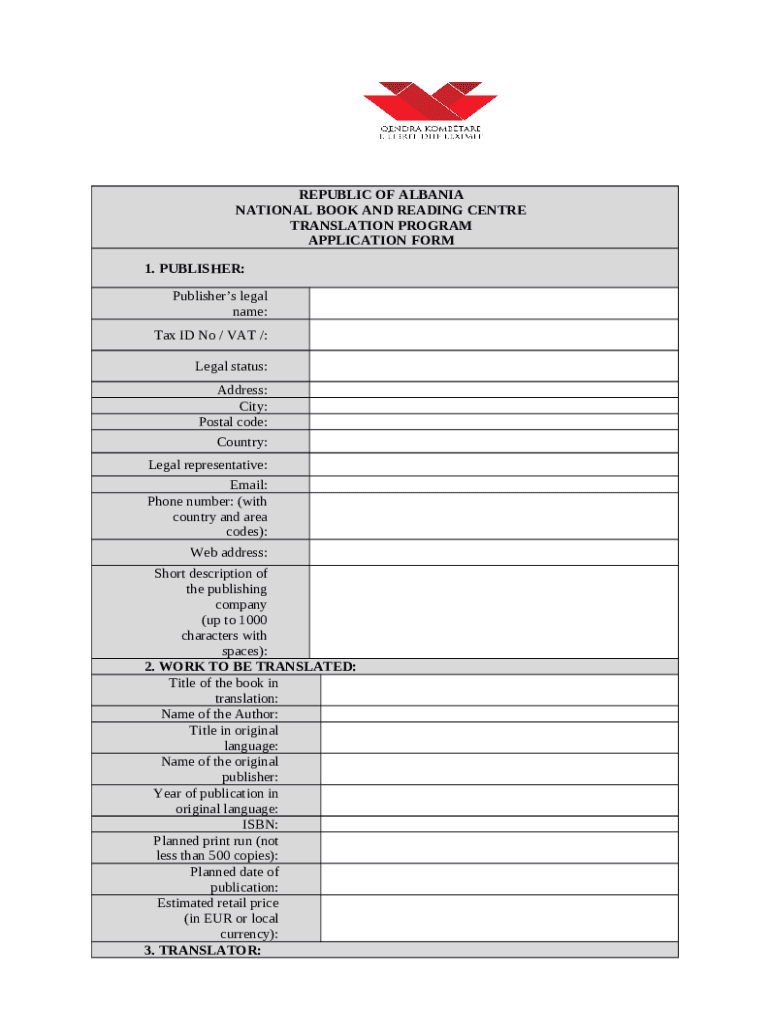 ALBANIA Ination on Tax Identification Numbers Section I Doc Template