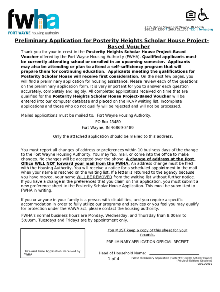 Register for Fort Wayne Housing Authority Resident Services Doc