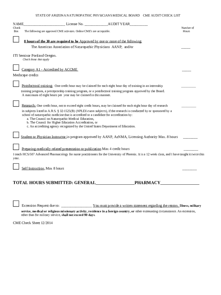 CMECheckSheetAZ.docx Doc Template pdfFiller