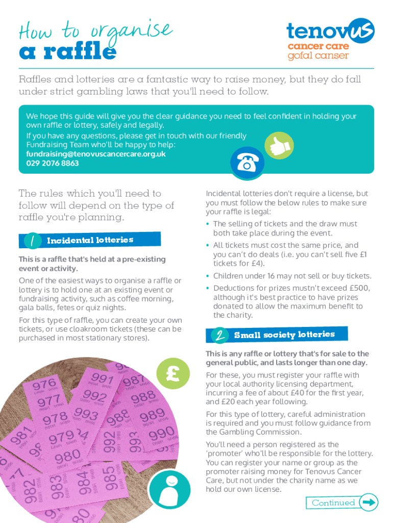 Fillable Online State Raffle RegulationsHow to Comply with Raffle Laws