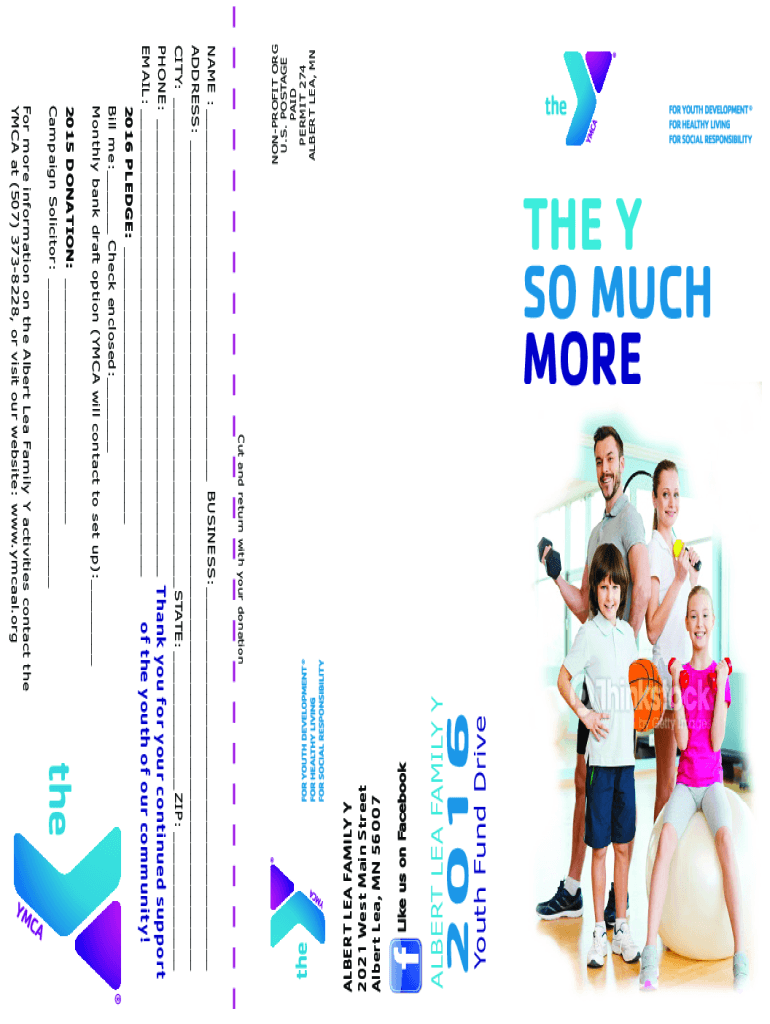 Fillable Online Play Pickleball at Albert Lea Family YMCA Court Information Fax Email Print