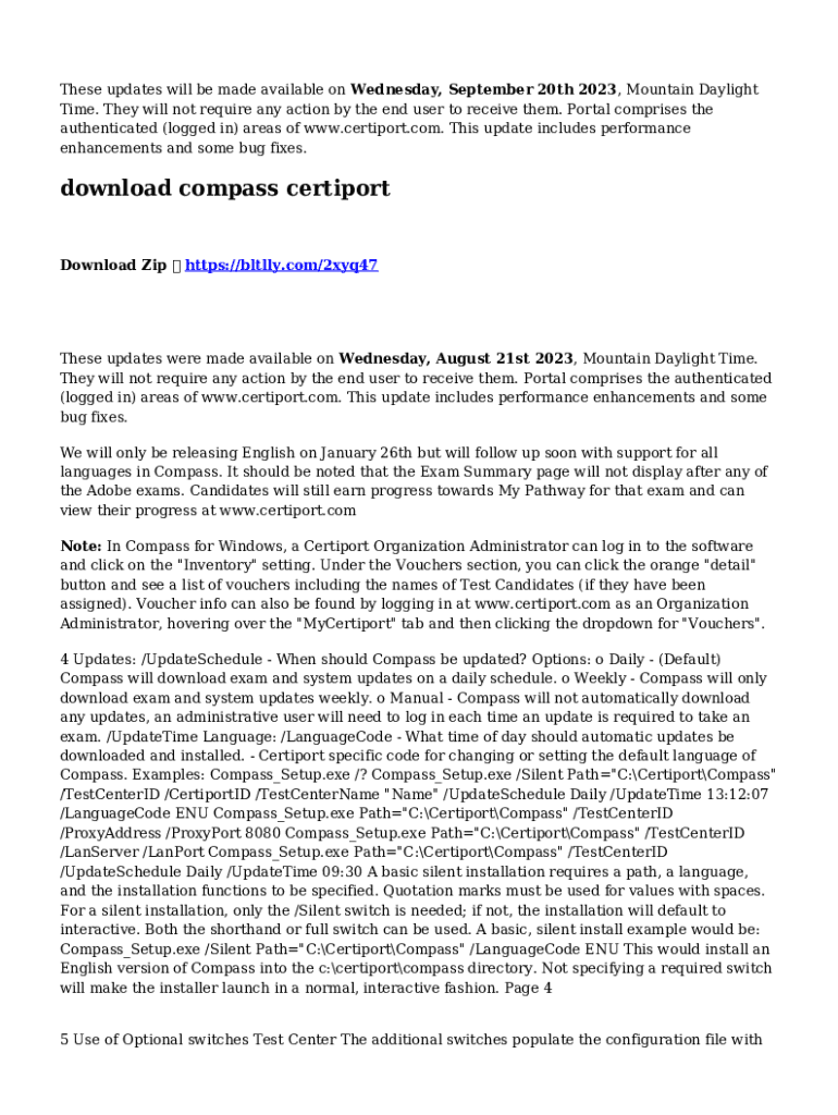 Fillable Online Download Compass Certiport Fax Email Print pdfFiller