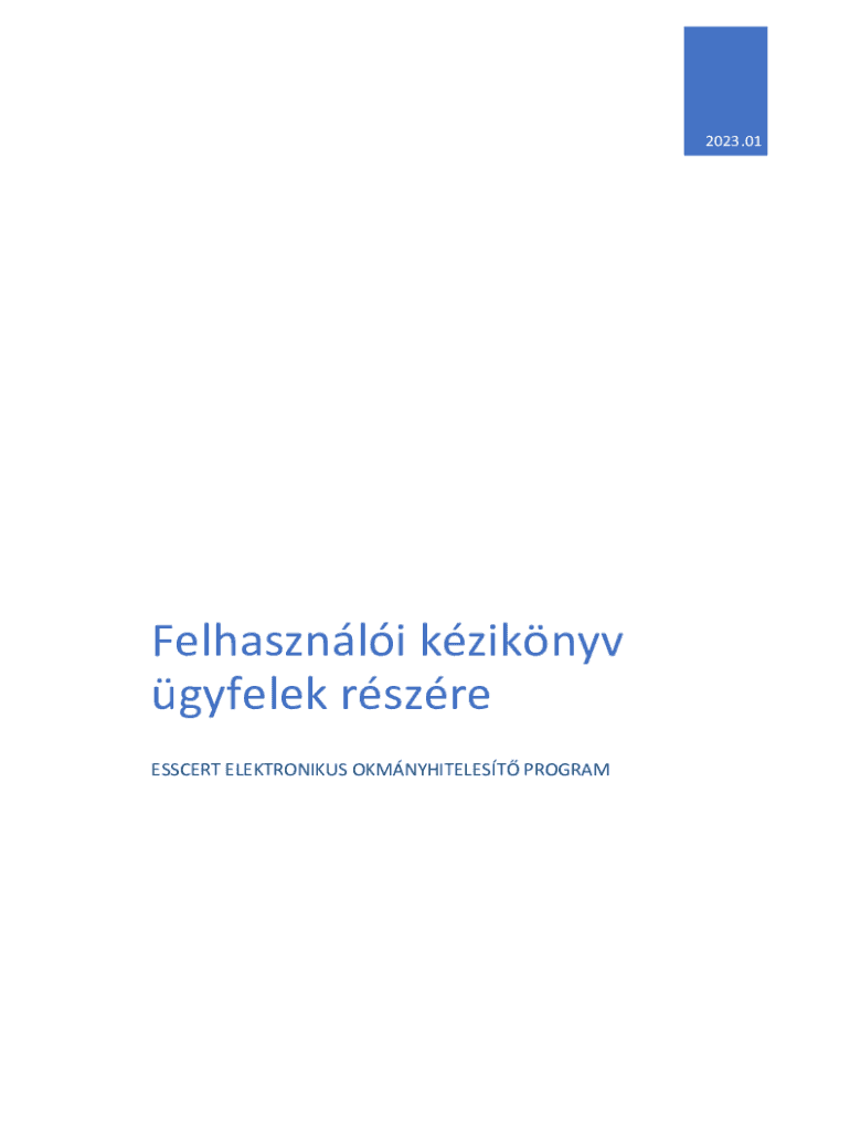 Fillable Online ESSCERT ELEKTRONIKUS OKMNYHITELEST PROGRAM Fax Email ...