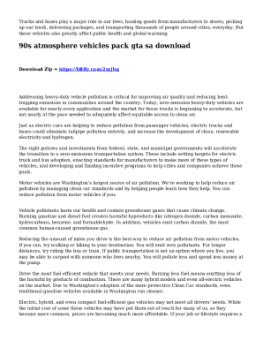 90s Atmosphere Vehicles Pack Gta Sa Download