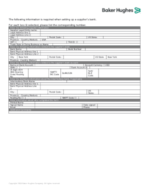 Set Up a Supplier's Bank Account