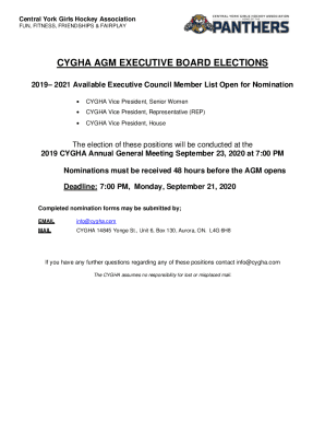 Executive &amp; Staff (Central York Girls Hockey Association)