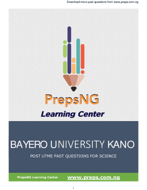 BUK Post UTME Past Questions and AnswersFree Download