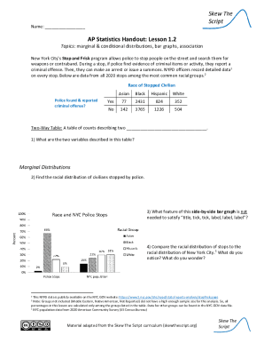 Fillable Online Ap Stats 1 2 Version A Describing Categorical Data Fillable Online Ap Stats 1 2 Version A Describing Categorical Data