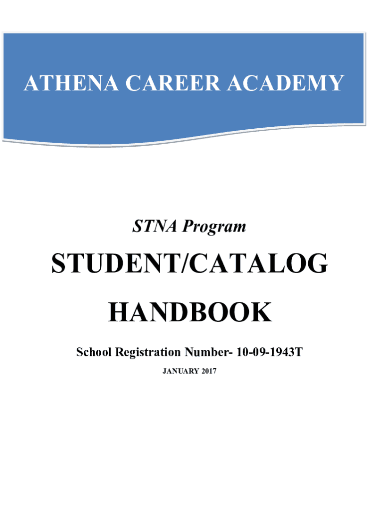 Fillable Online Athena Career Academy in Toledo, OH Education Fax