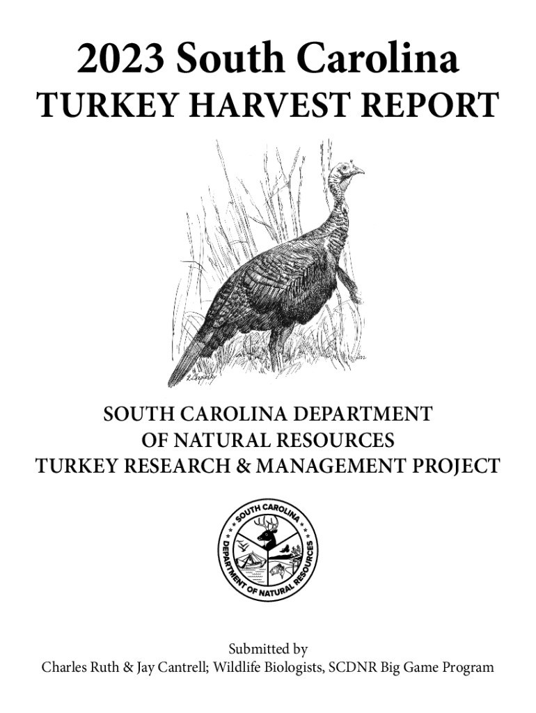 Fillable Online dnr sc Browsing Turkey Harvest Reports by Author