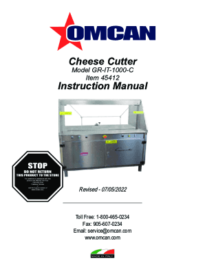 Wire Cheese Cutter Boards Instruction Manual