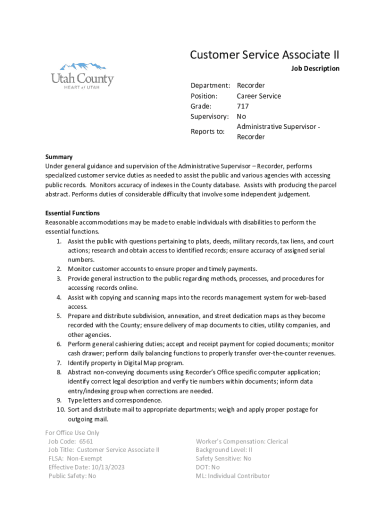 European Wax Center Guest Service Associate Job Description Fillable Online Customer Service Associate Job Description Template Fax