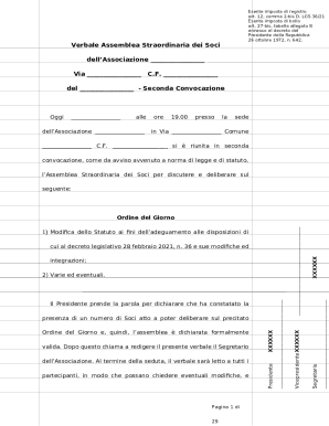 verbale di assemblea straordinaria di scioglimento dell' ...