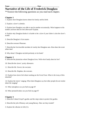 Copy of Narrative of the Life of Frederick Douglass Review ...