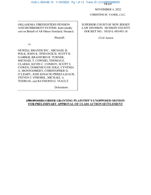 Fillable Online Newell Brands Securities Litigation - Claim Form Fax ...