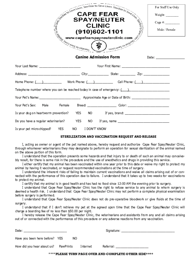 Fillable Online APPLICATION FOR DOG BREEDER PERMIT Fax Email Print