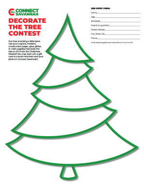 Free Printable Christmas Tree Template