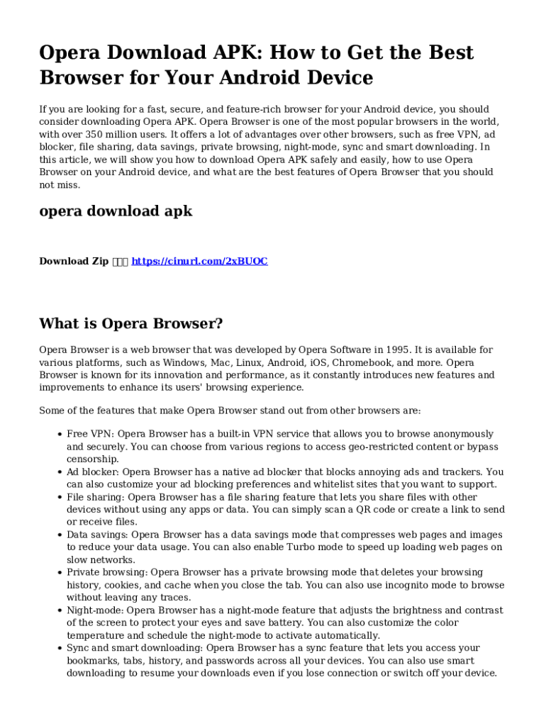 DOWNLOAD THE OPERA BROWSER FOR COMPUTER PHONE AND TABLET intelligence overview