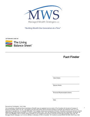 The Living Balance Sheet