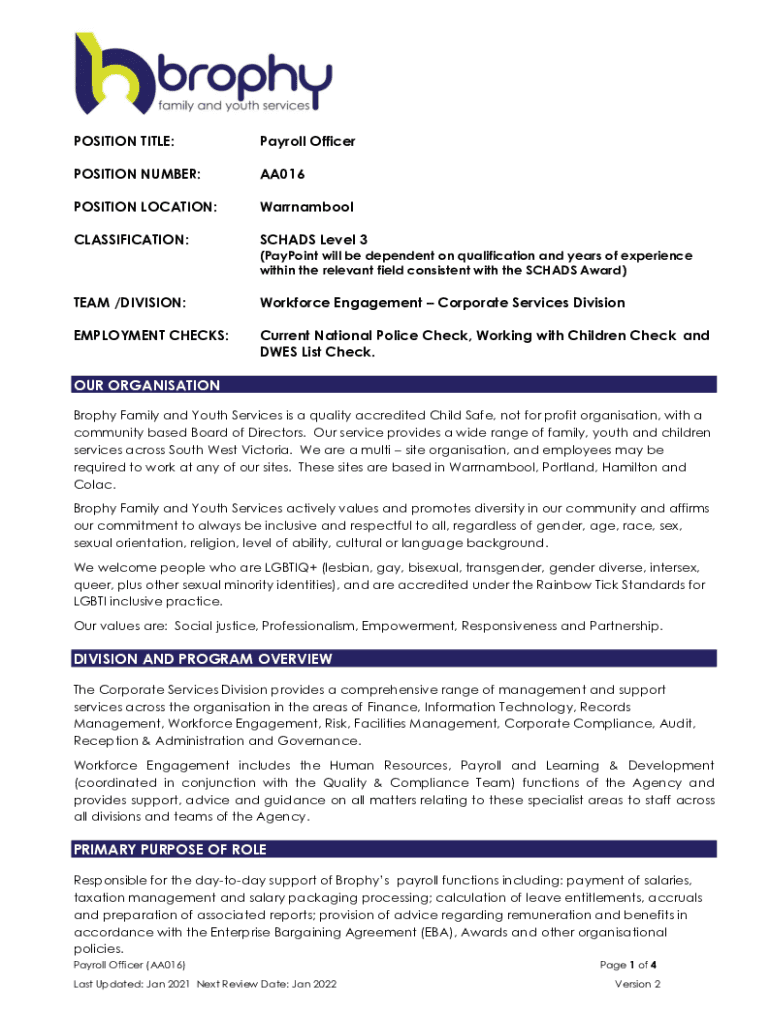 Fillable Online SCHADS Level 3 Fax Email Print pdfFiller